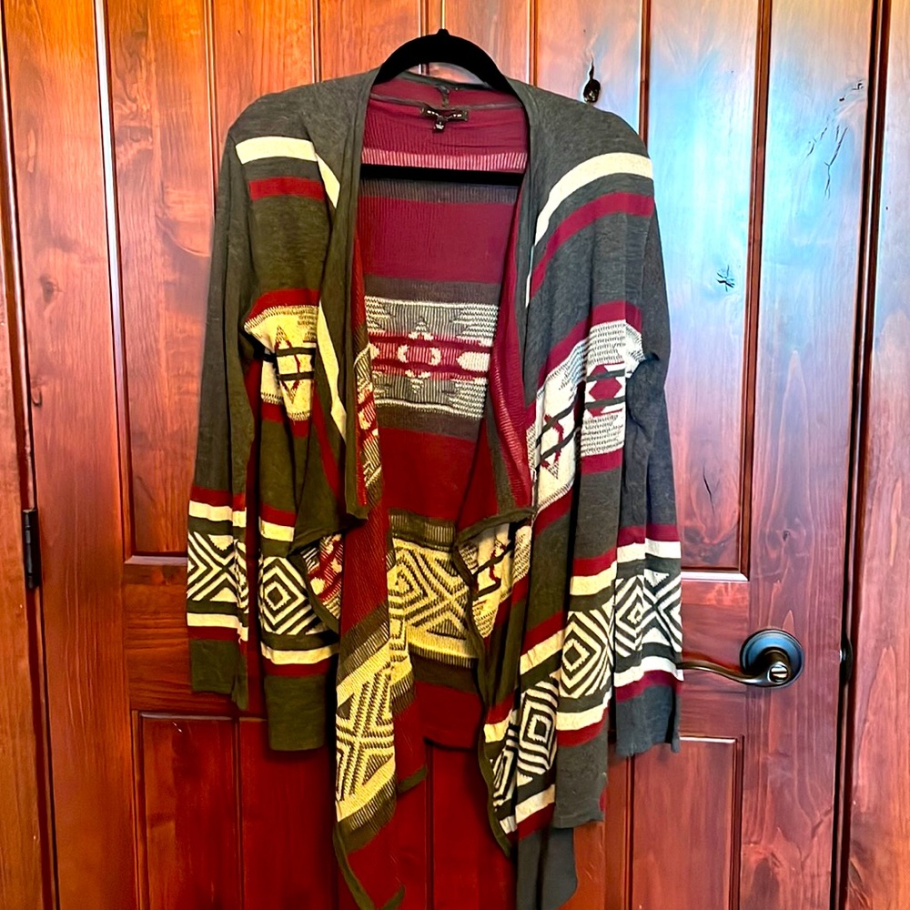 L Staccato patterned Cardigan